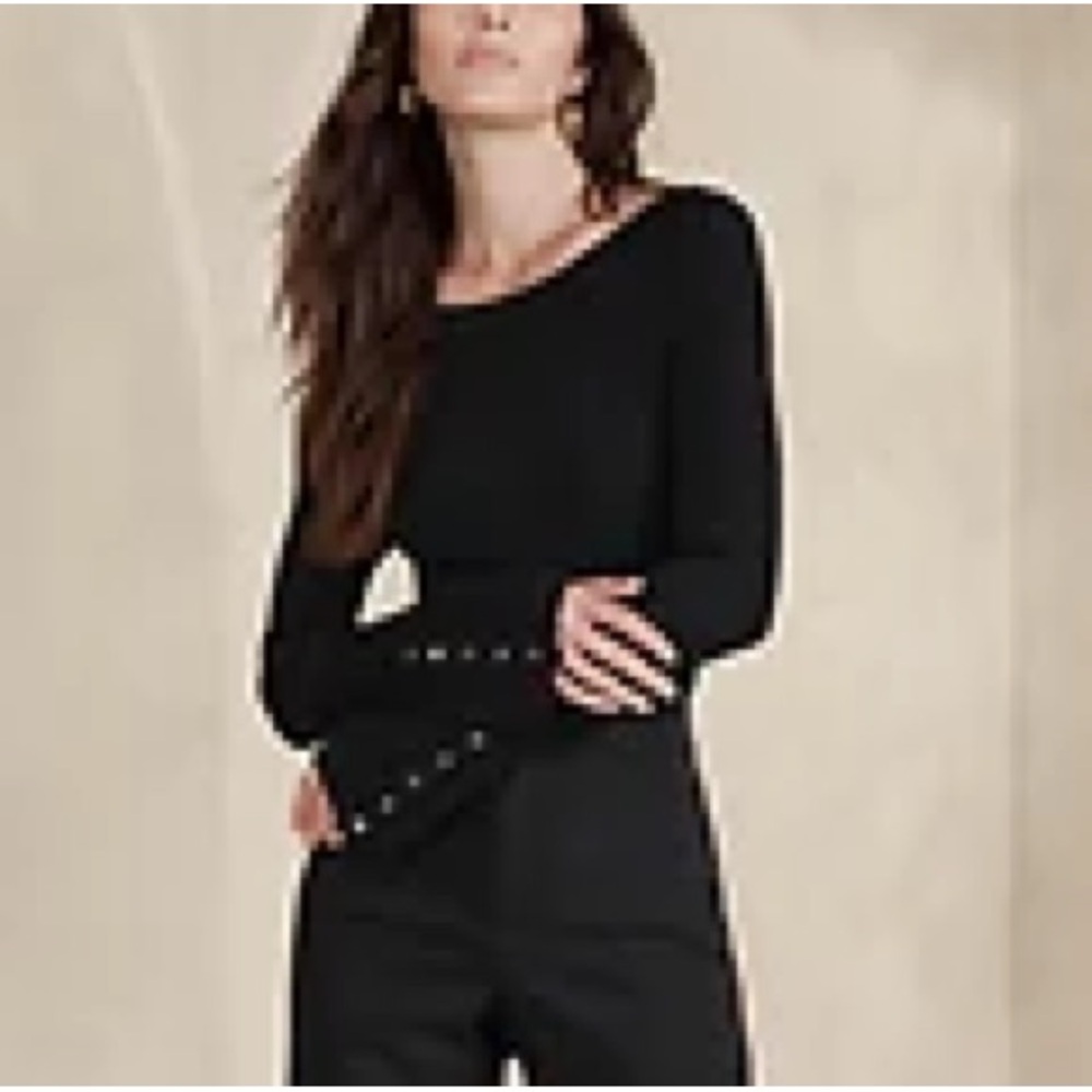 Banana Republic Jennie Boat-Neck Sweater Top